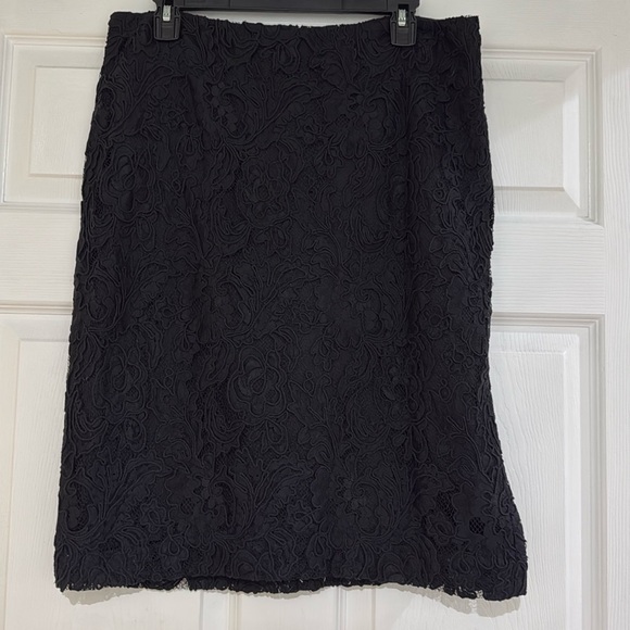 Talbots Dresses & Skirts - NWT TALBOTS Lace Pencil Skirt Black sz 12